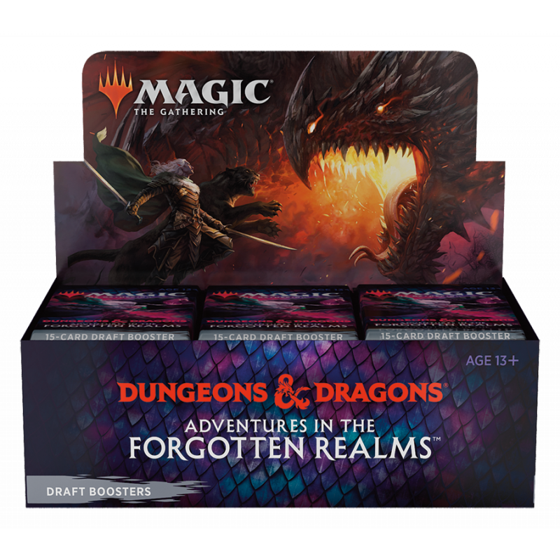 Boite de boosters de draft de Forgotten Realms: Aventures dans les Royaumes Oubliés